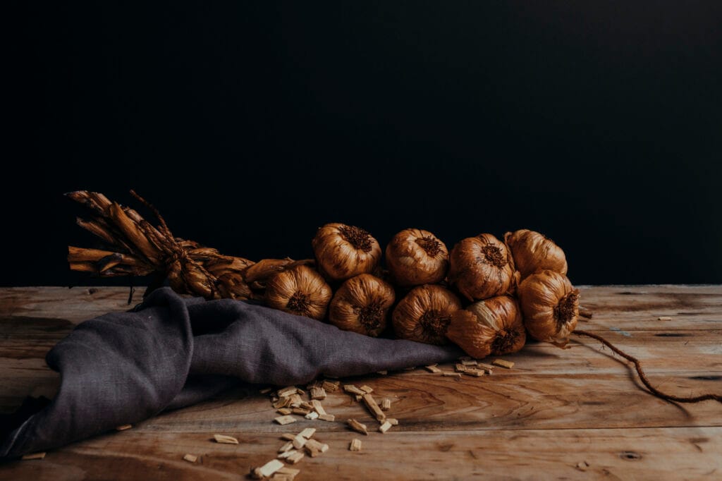 smoked garlic braid