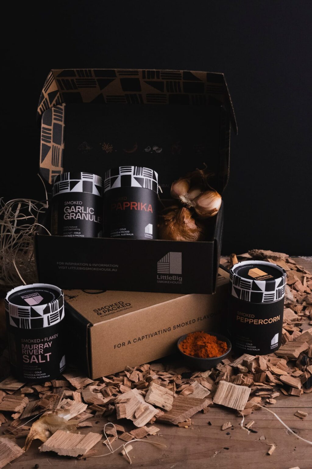 Smoked Garlic and Spices in Gift Pack - Trio Box