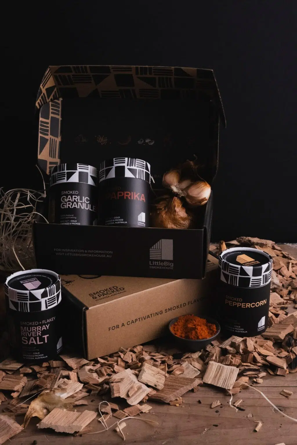 Smoked Garlic and Spices in Gift Pack - Trio Box