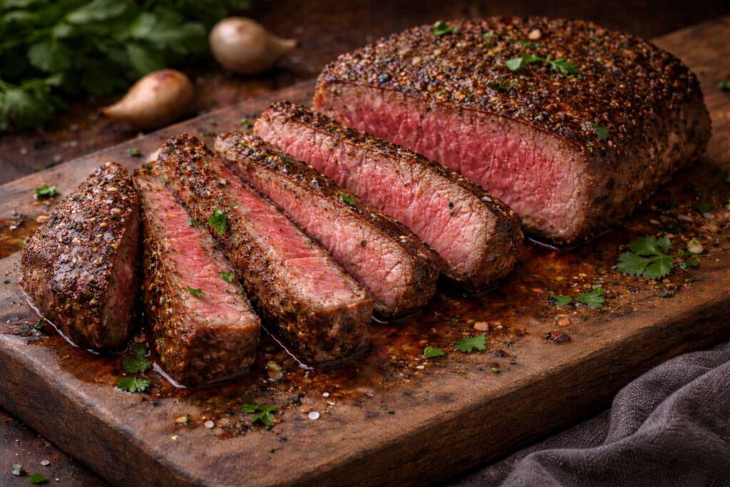 smoked pepper steak recipe