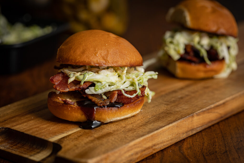 smoky pulled pork sliders