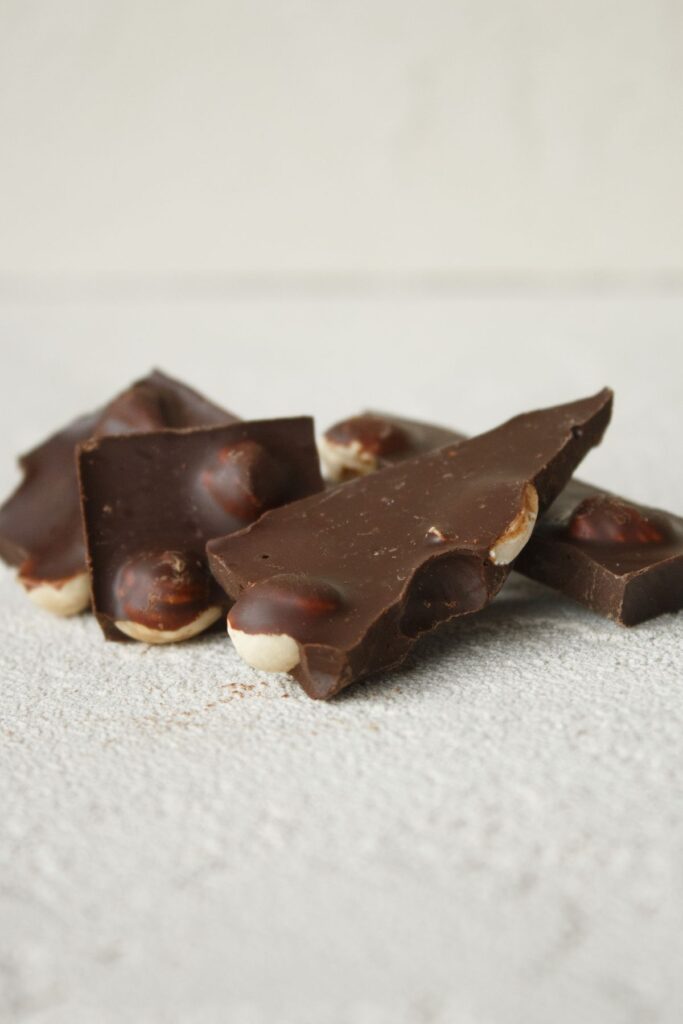 smoked salt dark chocolate bark pexels